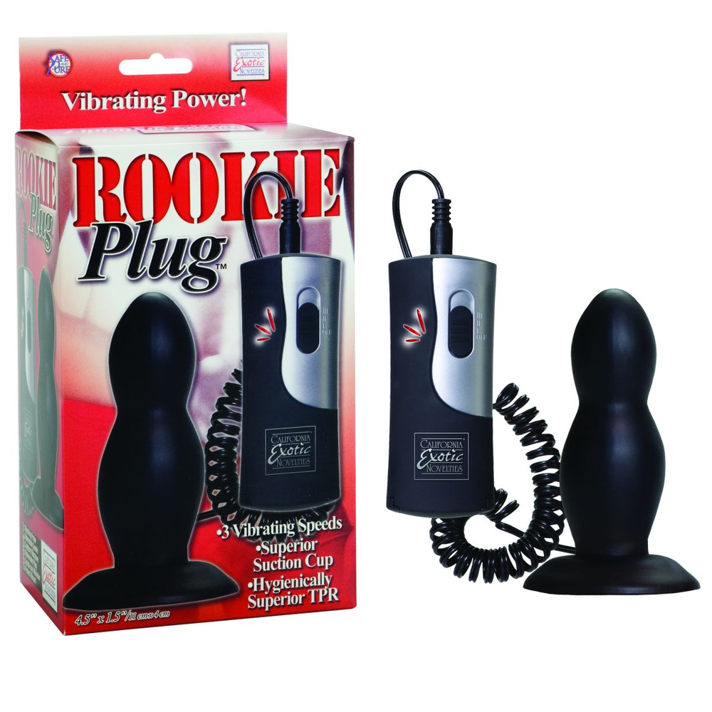 Анальная пробка для мужчин Rookie - 11 см. (Цвет: черный)