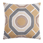 Наволочка декоративная 40х40 см, Circle beige, 100% хлопок 5084352