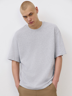 Футболка плотная (серый меланж)