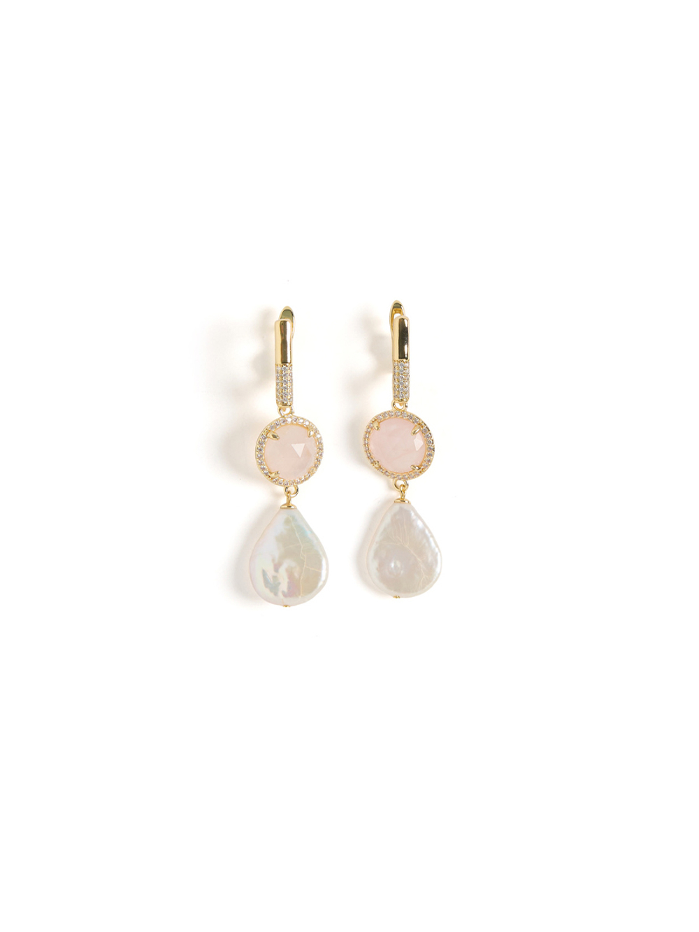 Серьги "Royal posh pink" Gold