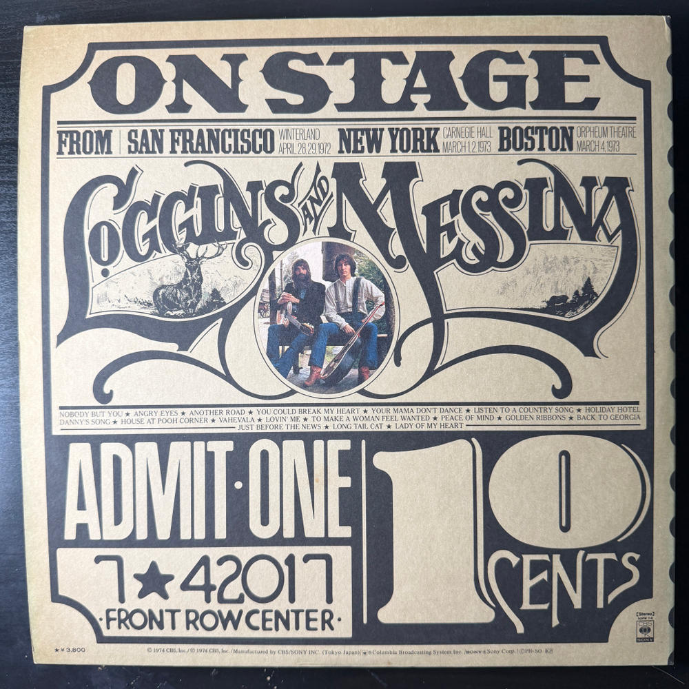 Loggins And Messina – On Stage 2LP (Япония 1974г.)