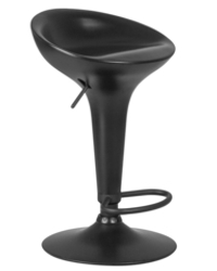 Стул барный DOBRIN BOMBA BLACK, чёрный