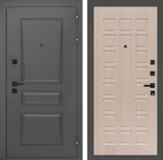 Дверь Входная Металлическая Лабиринт ОРЛЕАН 04 Беленый дуб