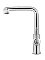 Смеситель для кухни с выдвижным изливом WONZON & WOGHAND, Хром (WW-88439008A-CR)