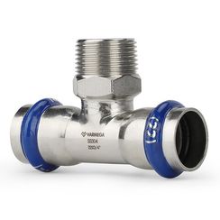 Тройник VARMEGA раструбный Inox Press НР 35x1x35