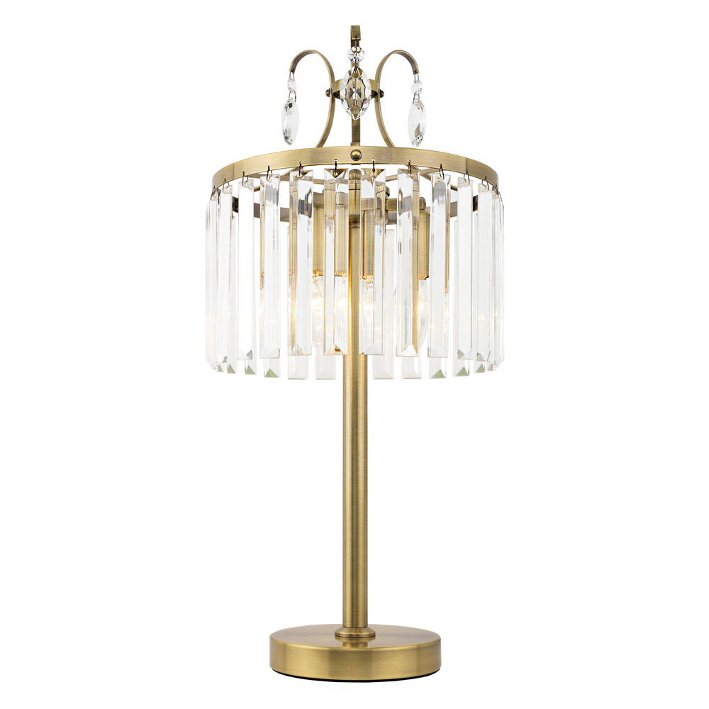 Citilux Инга CL335833 Настольная лампа хрустальная Бронза