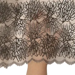 Кружево эластичное загар/принт 23 см