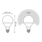 Лампа светодиодная Gauss E14 10W 3000K матовая 53110