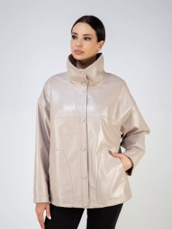 Кожаная куртка демисезонная оверсайз