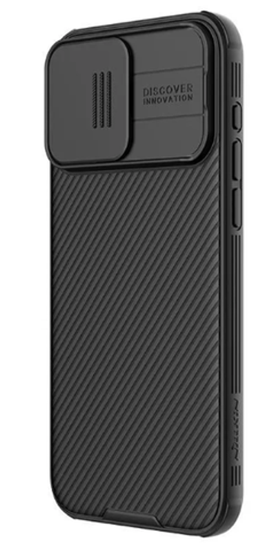Чехол-накладка Nillkin CamShield Pro для iPhone 15 Pro пластиковый (черный)