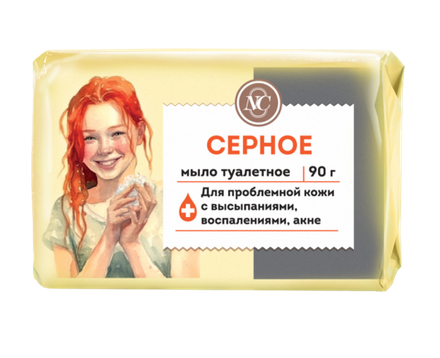 Невская косметика Мыло СЕРНОЕ 90 гр. 6*72