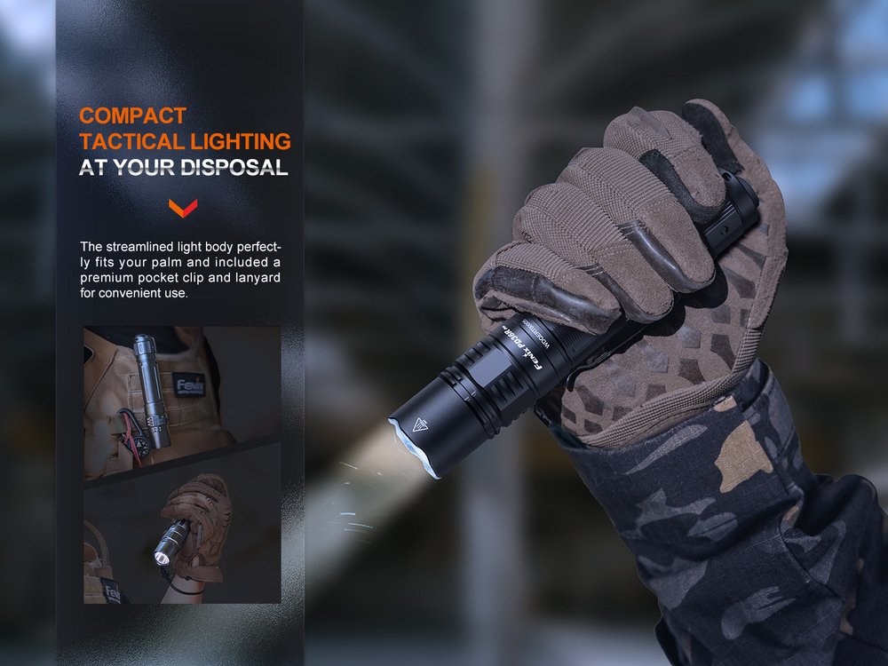 Тактический фонарь Fenix PD36R Pro красный, PD36RPRORED