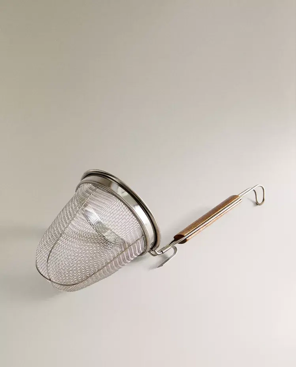 ZARA HOME ДУРШЛАГ ИЗ МЕТАЛЛА И ДЕРЕВА, СВЕТЛО-БЕЖЕВЫЙ