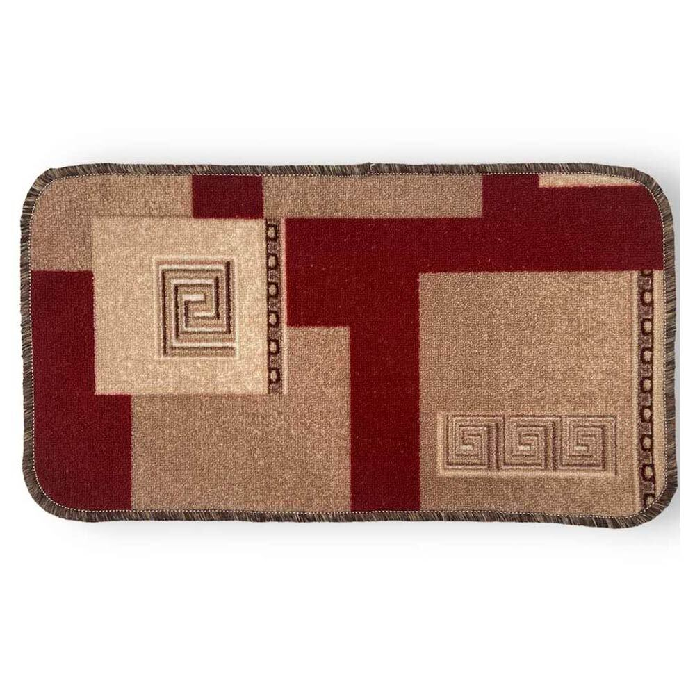 Коврик 100*140см Люксор Люкс Принт ворс 3мм, красный (ассорти)