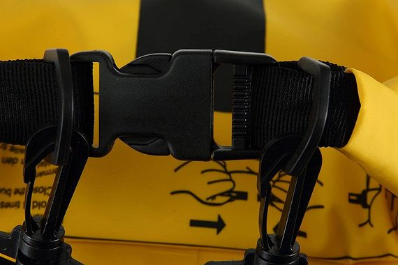 Герморюкзак Cressi Premium Back Pack с карманом на молнии 20 литров черно-желтый