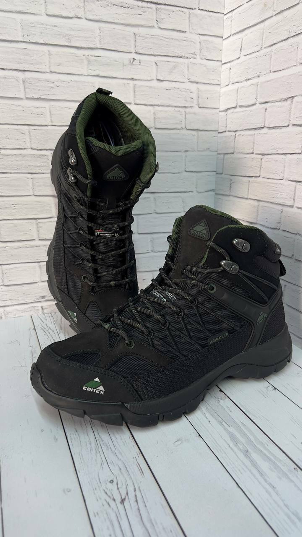 Ботинки Editex Highlander чёрный
