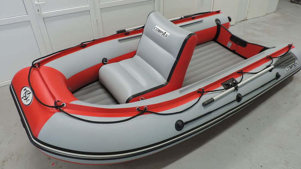 Лодка ПВХ COMPAS 380S + 2х-тактный лодочный мотор HDX T 30 FWS