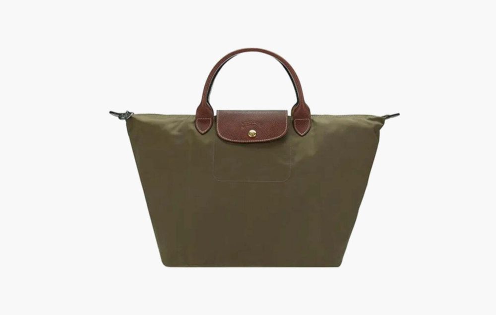 Longchamp Le Pliage Original Recycled Canvas L Handbag &quot;Khaki&quot;