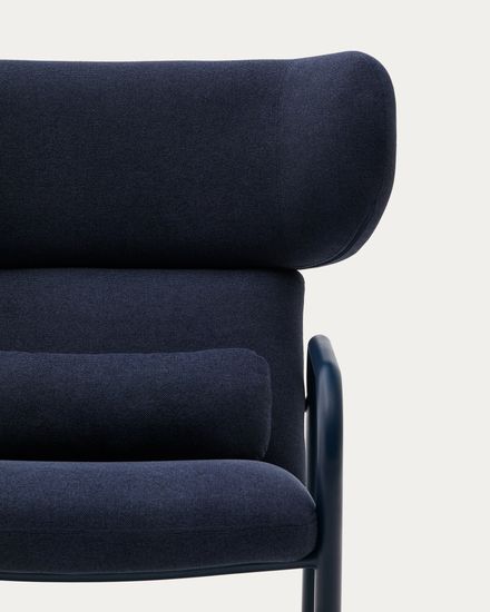 Кресло Inari синее из стали и полиэстра Испания