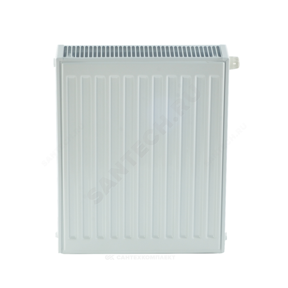 Радиатор стальной панельный Ventil Compact VC тип 22 500х1200 Qну=2658 Вт ниж/п в комплекте кронштейн. встроенный вентиль RAL 9016 (белый) Heaton Plus