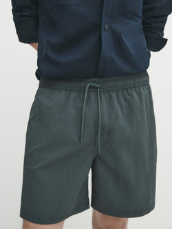 Massimo Dutti Однотонные плавки, темно-зеленый