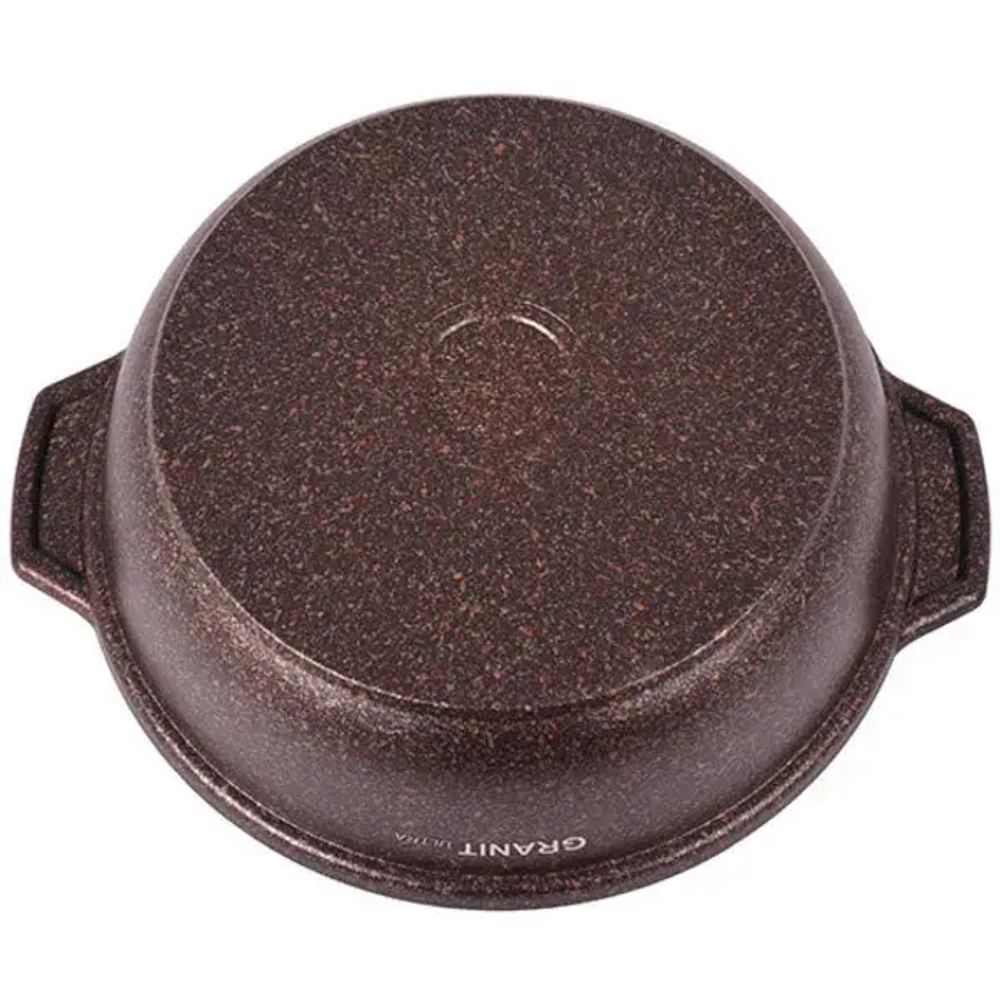 Кастрюля-жаровня 4л со стекл. крышкой, АП линия «Granit ultra» (red)