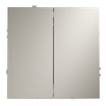 Перекрестный переключатель встраиваемый VOLTUM S70 двухклавишный 10А, (кашемир)