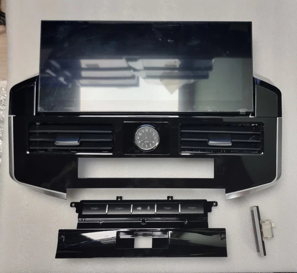 Магнитола для Toyota Land Cruiser 200 2007-2015 (со штатной камерой или 360) - Carmedia KP-T1206FW монитор 12.5" в стиле LEXUS на Android 12, TS10, CarPlay, 4G SIM-слот