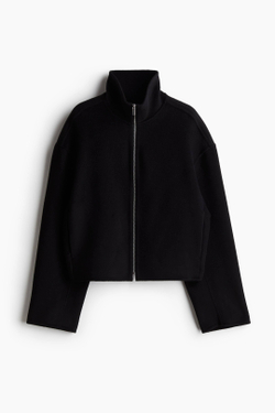 H&M Шерстяная куртка ручной работы, черный