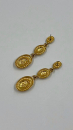 Серьги с красной эмалью Napier