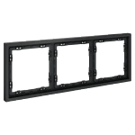 Рамка пластиковая VOLTUM S70 на 3 поста, (графит)