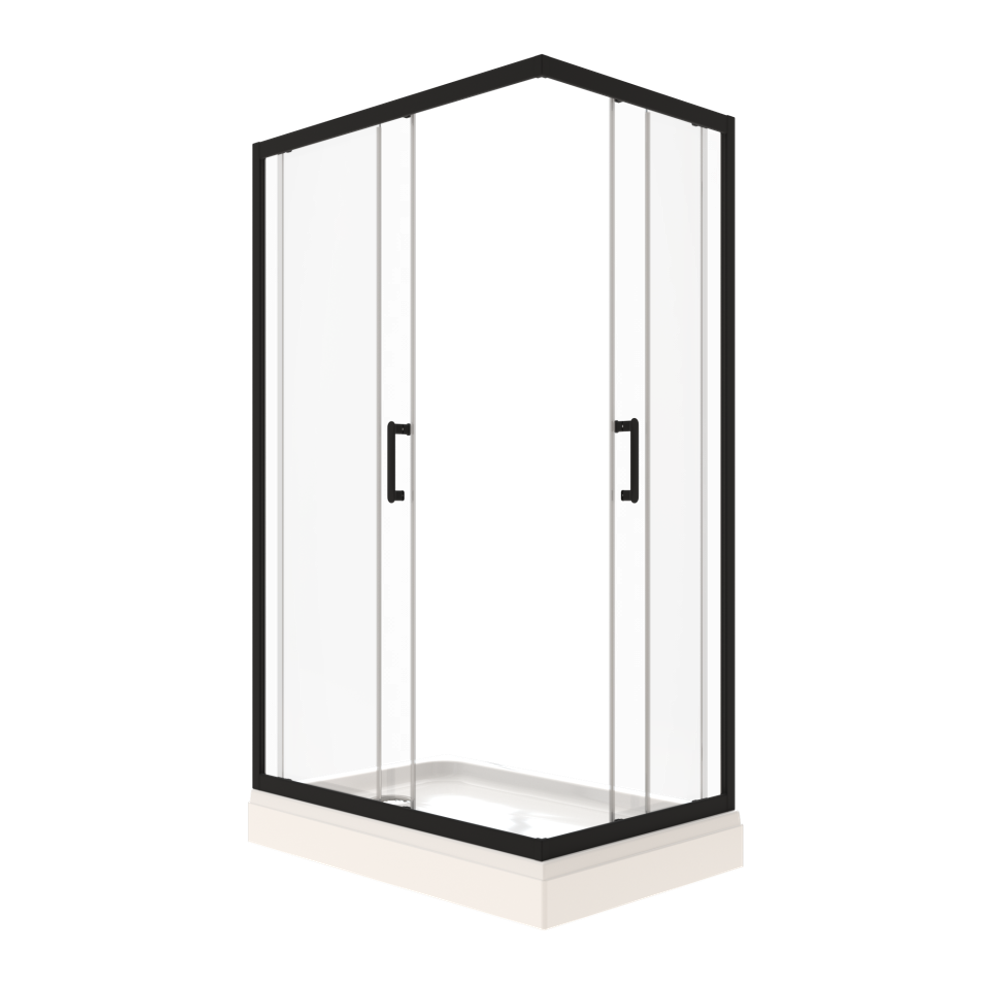 Душевое ограждение Triton Фикс-Блэк 120х80