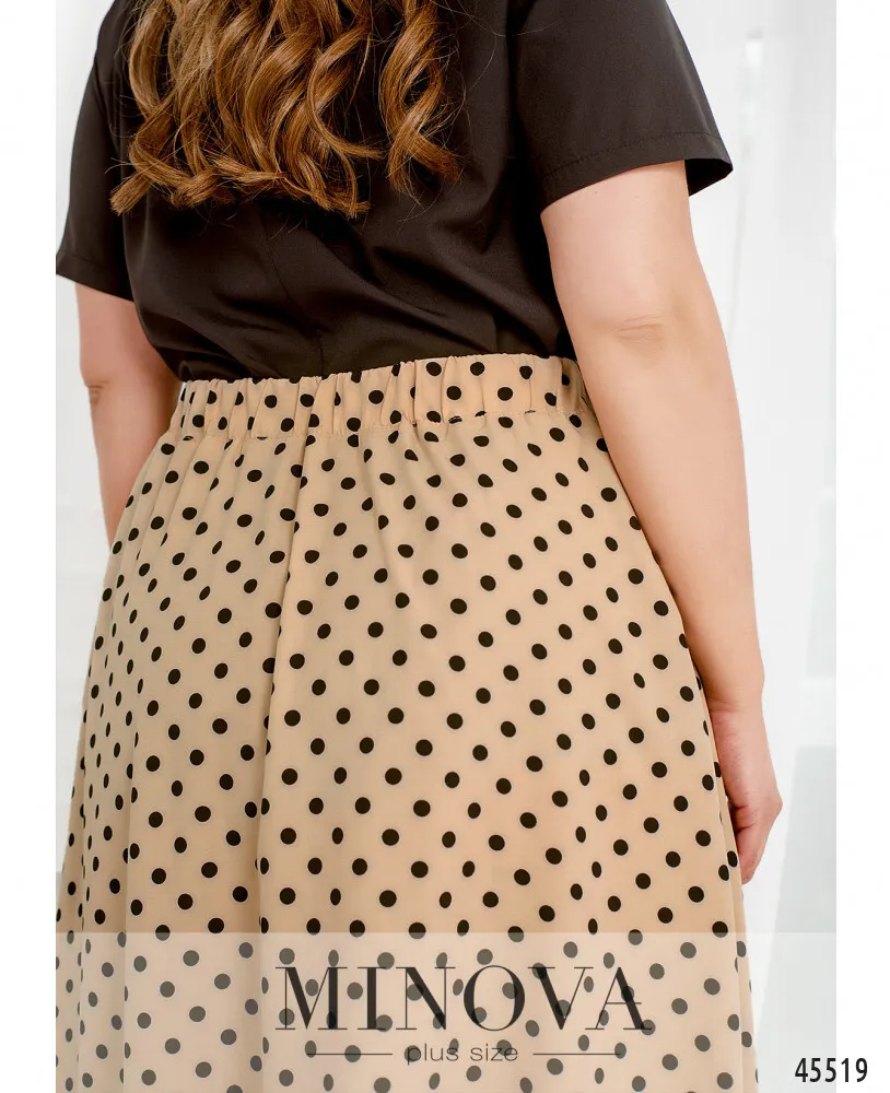 Костюм 2284-бежевый-чёрный Minova