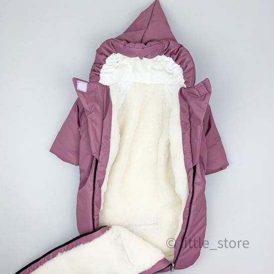 Конверт-комбинезон зимний "Галактика" лиловый