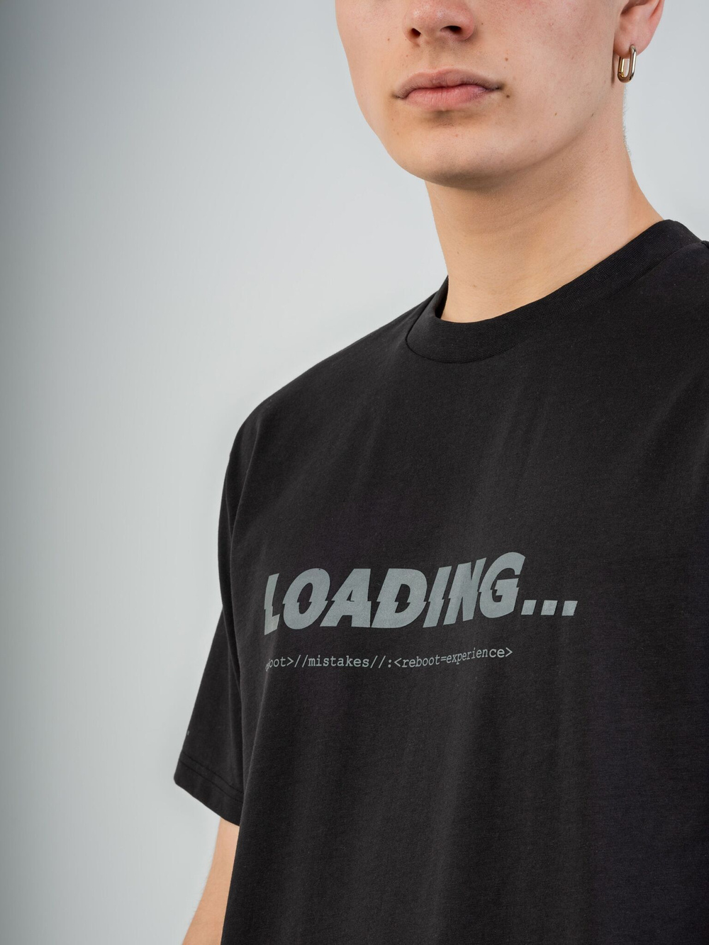 Футболка мужская ORIGINAL CREATOR LOADING GLITCH T-SHIRT, Черный
