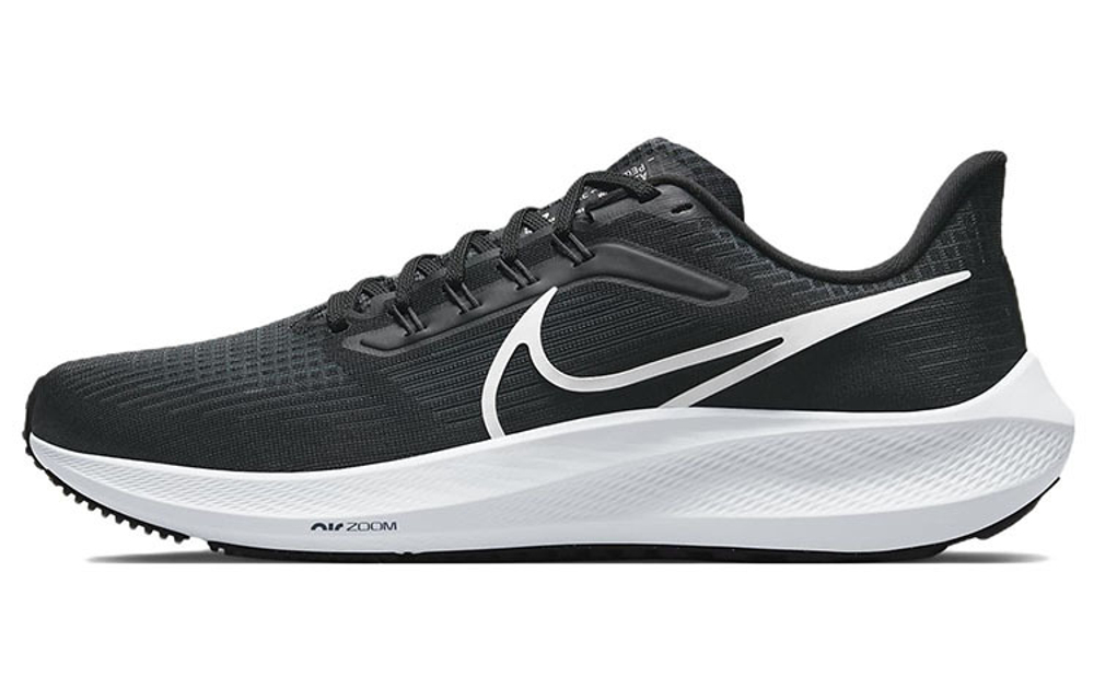 Nike Air Zoom Pegasus 39 marathon fabric shock absorption, non-slip, wear-resistant, breathable, lightweight, low-cut casual running shoes men's black and white