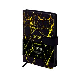 Ежедневник датированный А5 BRAUBERG "Goldy" (117470)