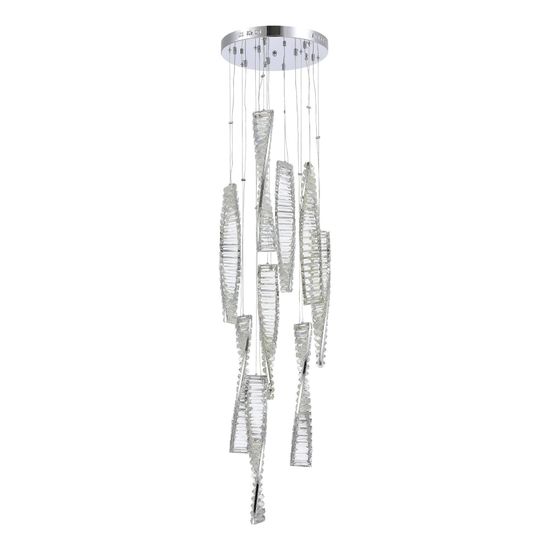 SL6205.103.09 Светильник подвесной ST-Luce Хром/Прозрачный LED 1*99W 4000K ELICA