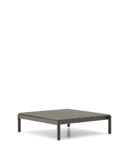 Журнальный столик Sorells из зеленого алюминия 89 x 91 см