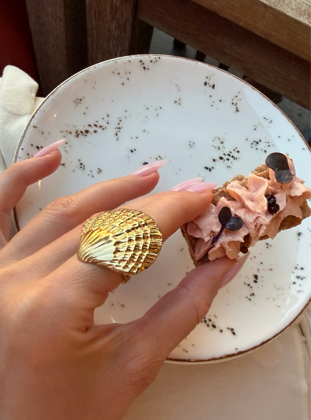 Кольцо SEASHELL gold