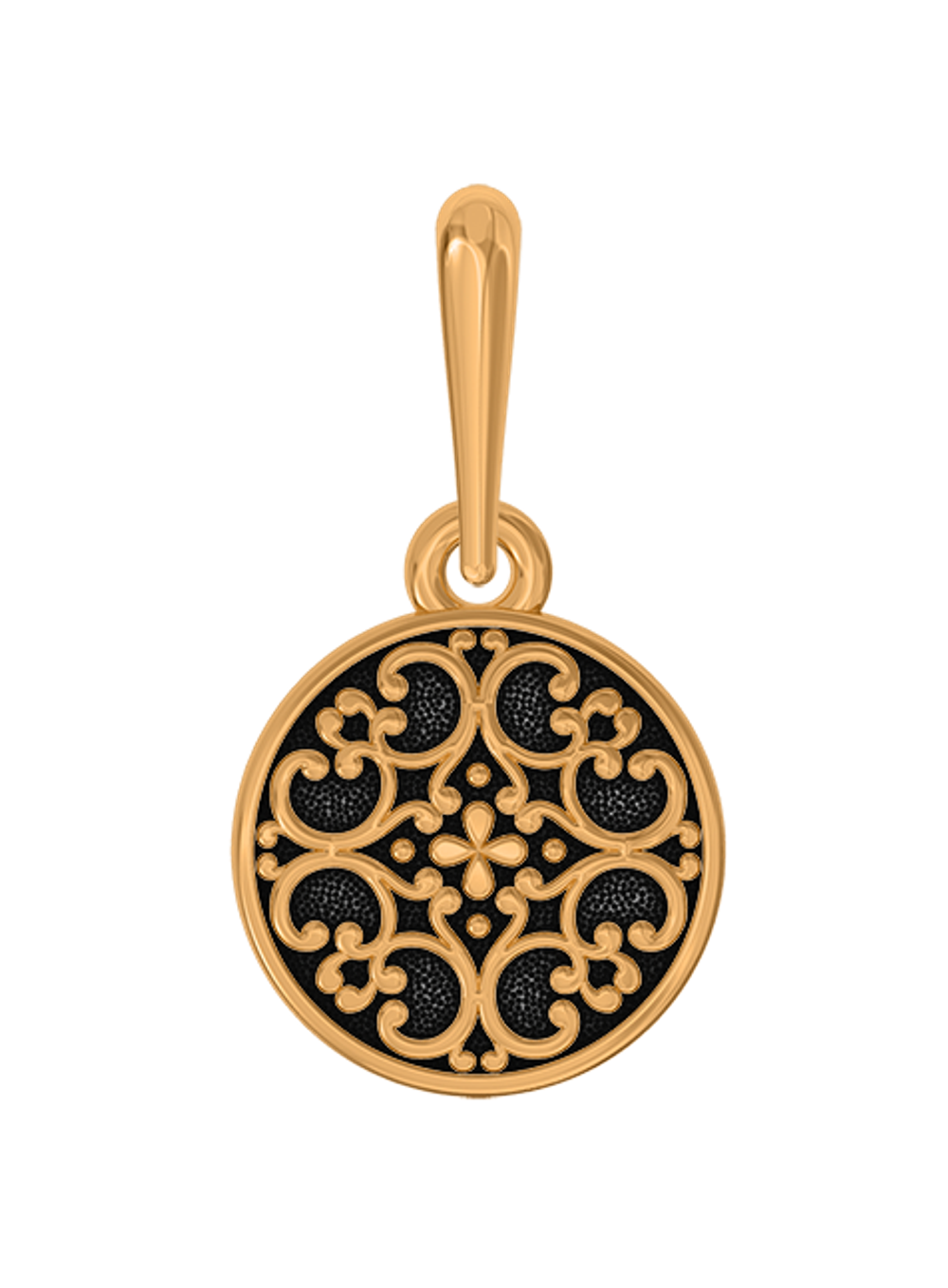 Нательная икона Ангела Хранителя и Матроны Московской из серебра с позолотой.