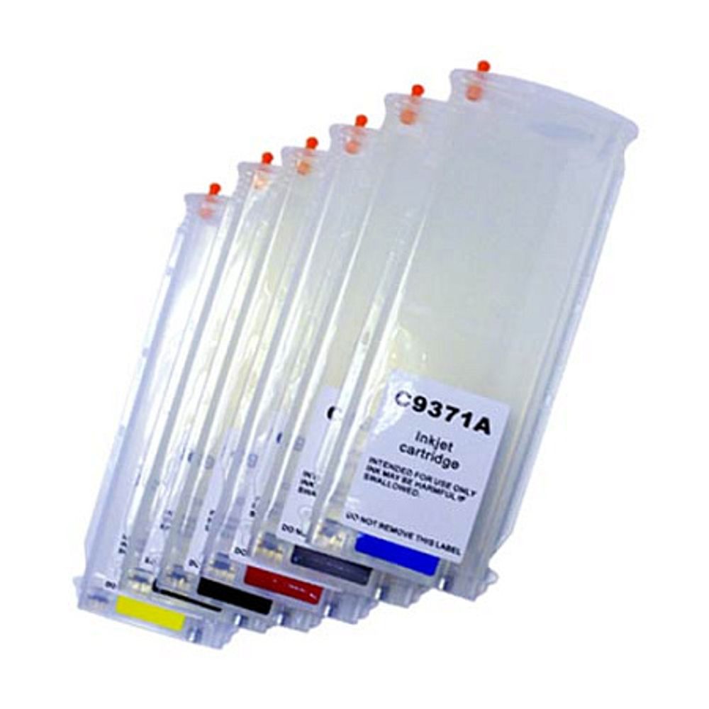 Набор картриджей ПЗК (HP 72) для HP DesignJet T610/T1100/T790/T1300/T770/T1200/T620, Авто, 6шт (Без чернил)
