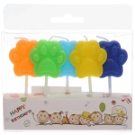 Свечи в торт «Лапки» (набор 5 шт)