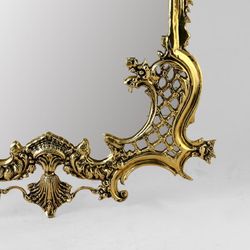 Bello De Bronze Зеркало Рендада в раме, золото