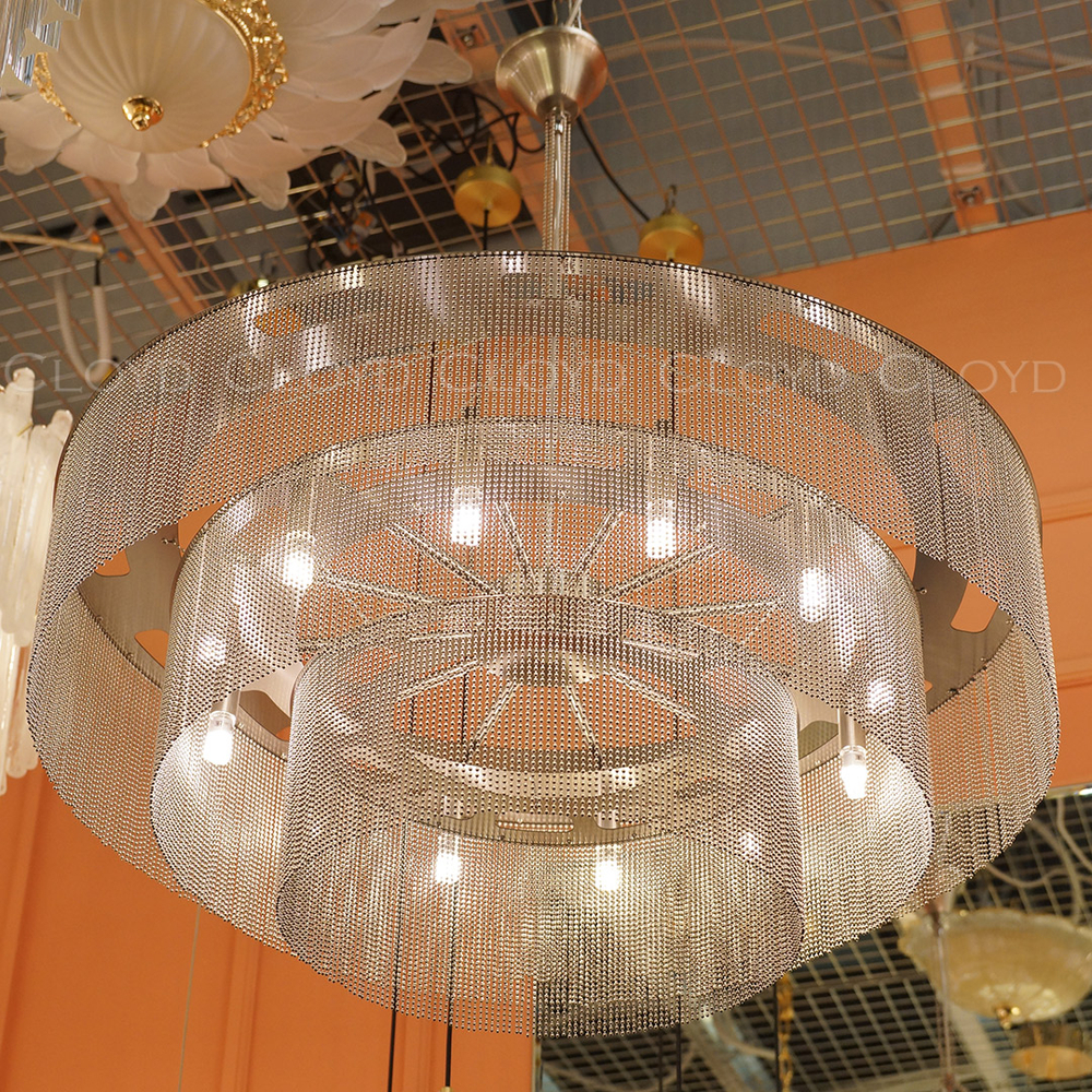 Люстра Cloyd ONASSIS C12 / Ø80 см - никель сатин (арт.11358)