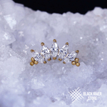 5K Bead Marquise v.2 IG Crystal PVD Yellow