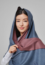Шарф кашемир двухсторонний ARGYMAQ BLUE RED