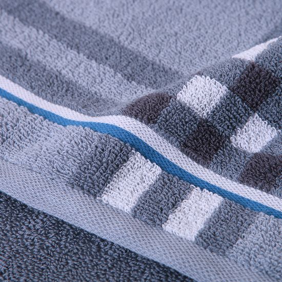 Мужское полотенце Утренняя заря, GA1359, 76*35 (серый, 19141005107)