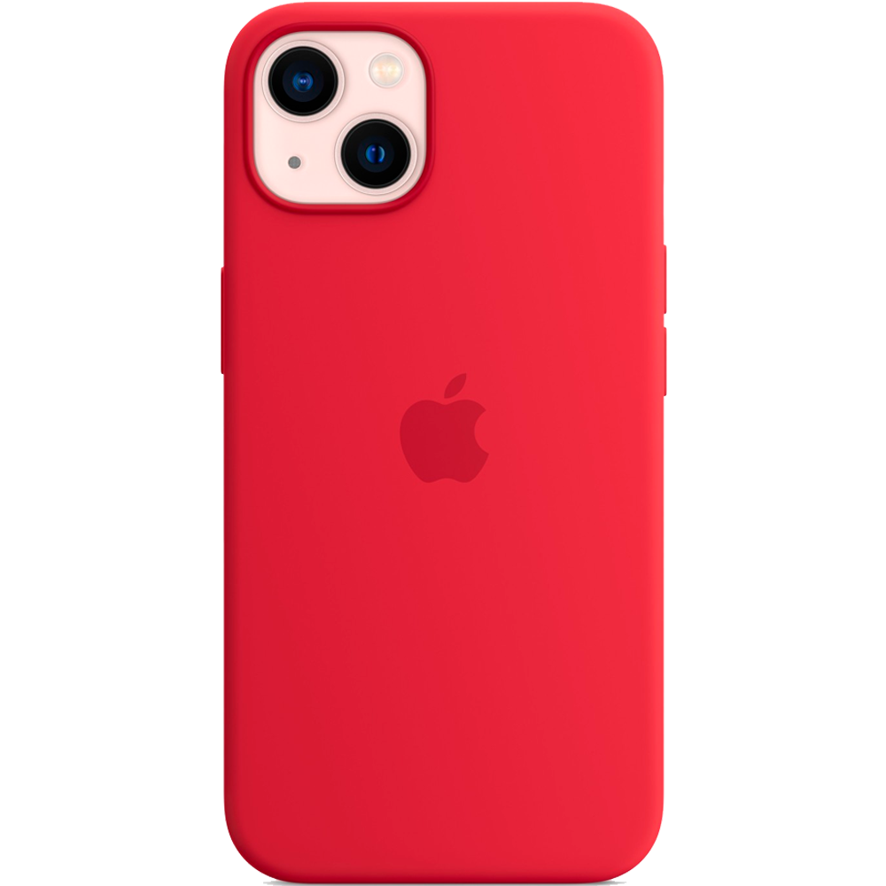 Силиконовый чехол с поддержкой MagSafe Apple Silicone Case для iPhone 13, Red (Красный)