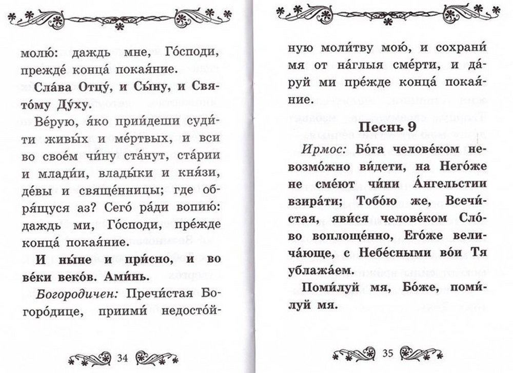 Молитвенное последование с каноном покаянным о грехе убийства чад во утробе (аборте)